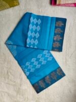 Chitrochaya Cotton Saree with Smooth Texture and Elegant Traditional Design - Image 2