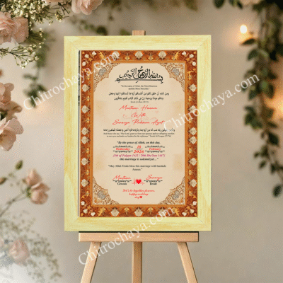 Nikah Nama – Elegant & Meaningful Islamic Marriage Certificate