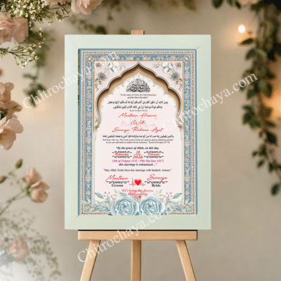 Personalized Nikah Nama – Premium Marriage Contract Design