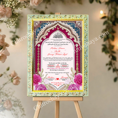 Nikah Nama Certificate – Elegant Islamic Marriage Document