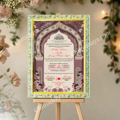 Custom Islamic Nikah Nama – Premium Quality Design
